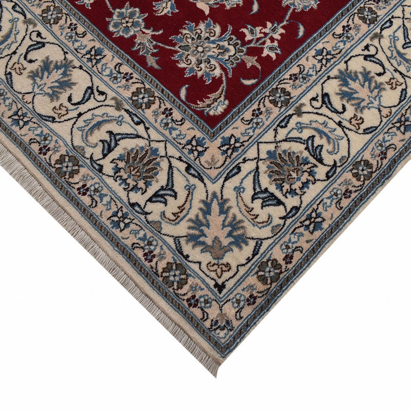 Tapis persan - Nain - 297 x 202 cm - rouge