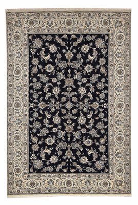 Tapis persan - Nain - 290 x 193 cm - bleu foncé
