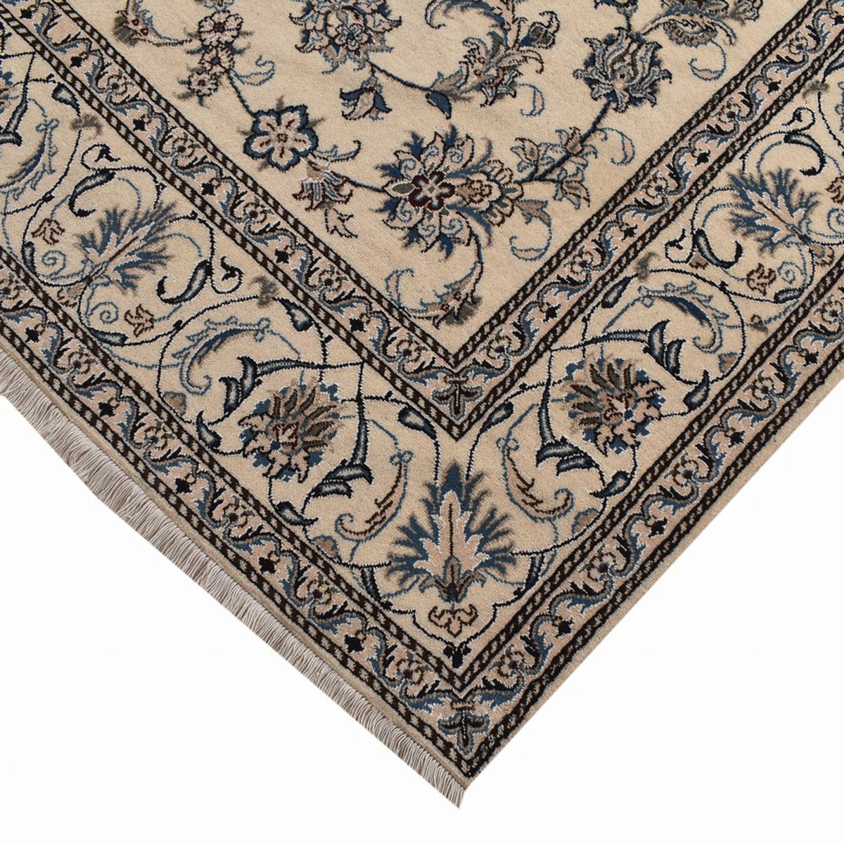 Tapis persan - Nain - 298 x 195 cm - sable