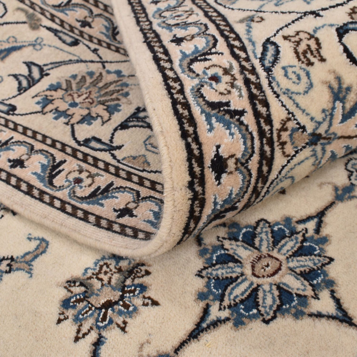 Tapis persan - Nain - 298 x 195 cm - sable