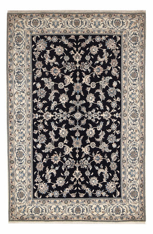 Tapis persan - Nain - 310 x 198 cm - bleu foncé