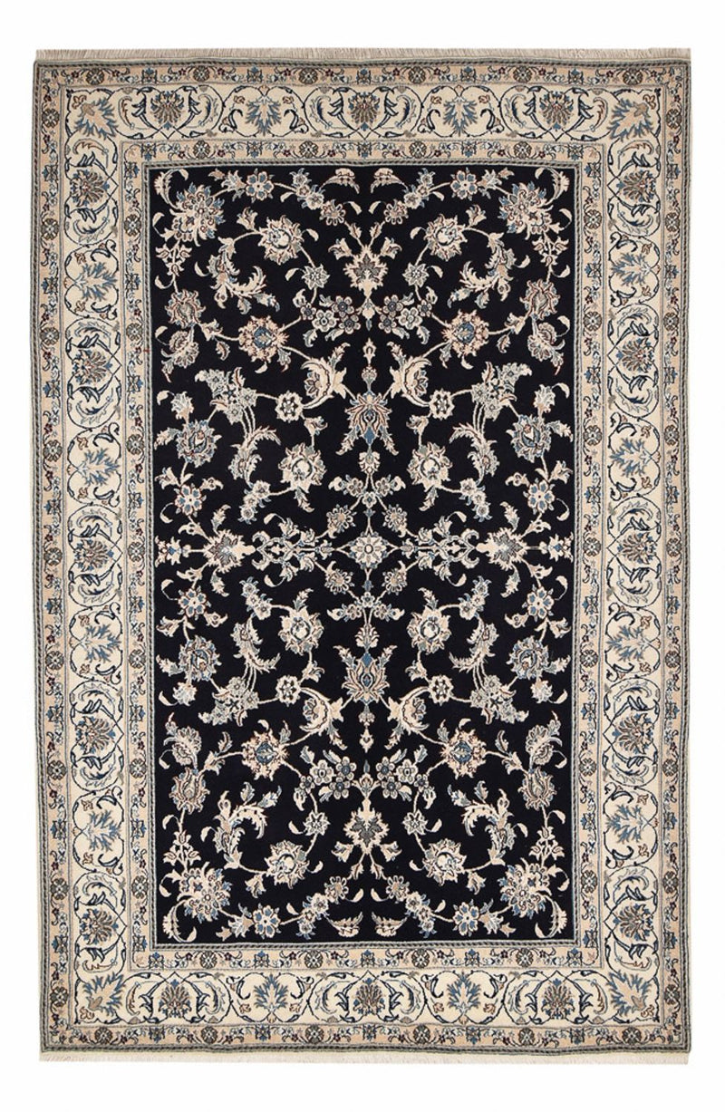 Tapis persan - Nain - 310 x 198 cm - bleu foncé