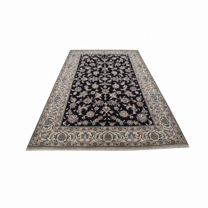 Tapis persan - Nain - 310 x 198 cm - bleu foncé