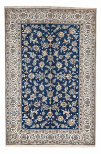 Tapis persan - Nain - 300 x 196 cm - bleu pétrole