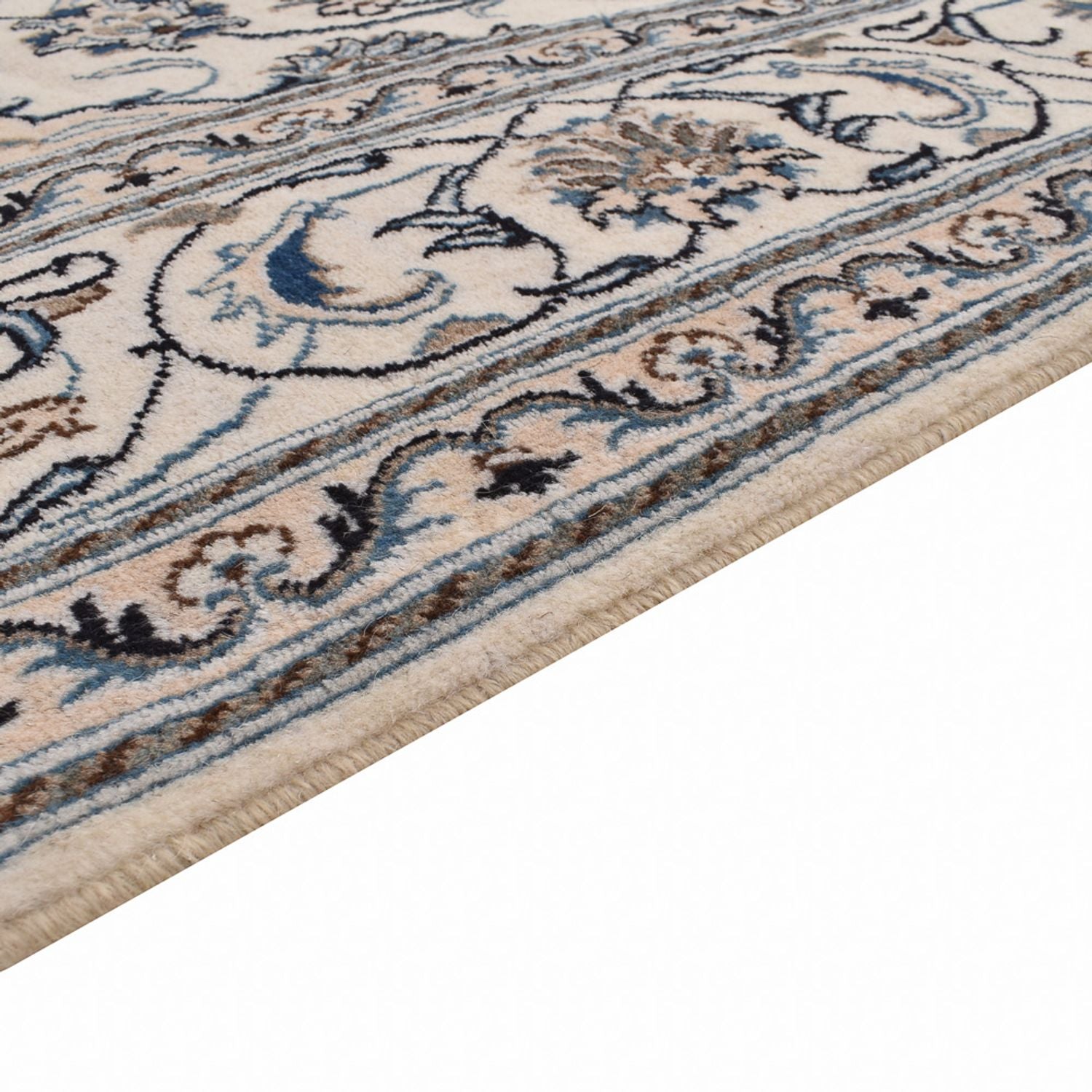Tapis persan - Nain - 309 x 197 cm - crème