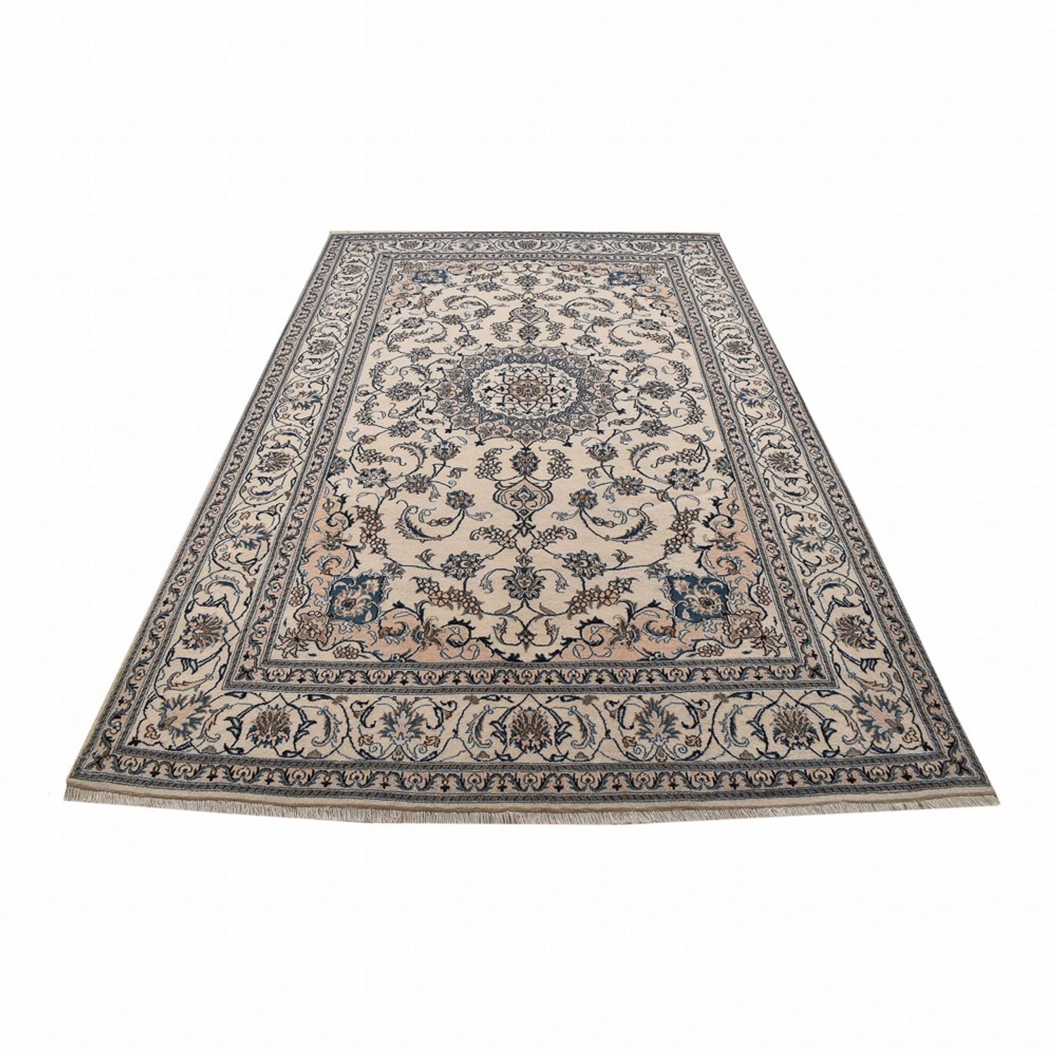 Tapis persan - Nain - 309 x 197 cm - crème