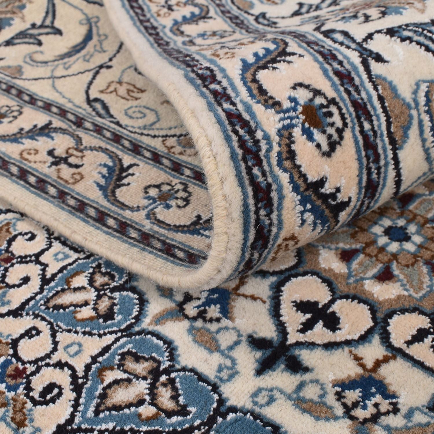 Tapis persan - Nain - 304 x 203 cm - crème