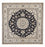 Tapis persan - Nain carré  - 198 x 190 cm - bleu foncé