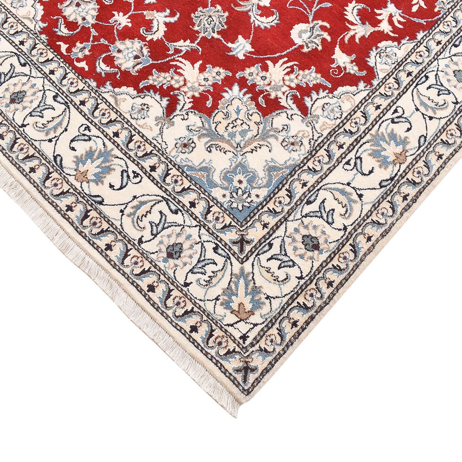 Tapis persan - Nain - 237 x 165 cm - rouge