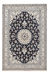 Tapis persan - Nain - 242 x 162 cm - bleu foncé