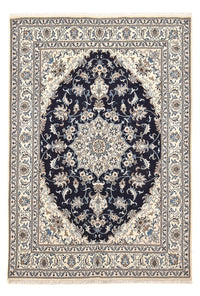 Tapis persan - Nain - 239 x 165 cm - bleu foncé