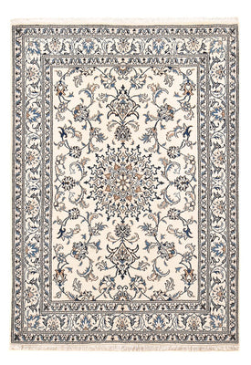 Tapis persan - Nain - 203 x 145 cm - gris clair