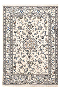 Tapis persan - Nain - 203 x 145 cm - gris clair
