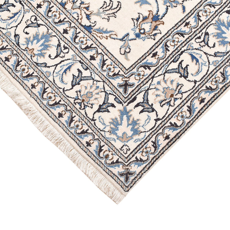 Tapis persan - Nain - 203 x 145 cm - gris clair