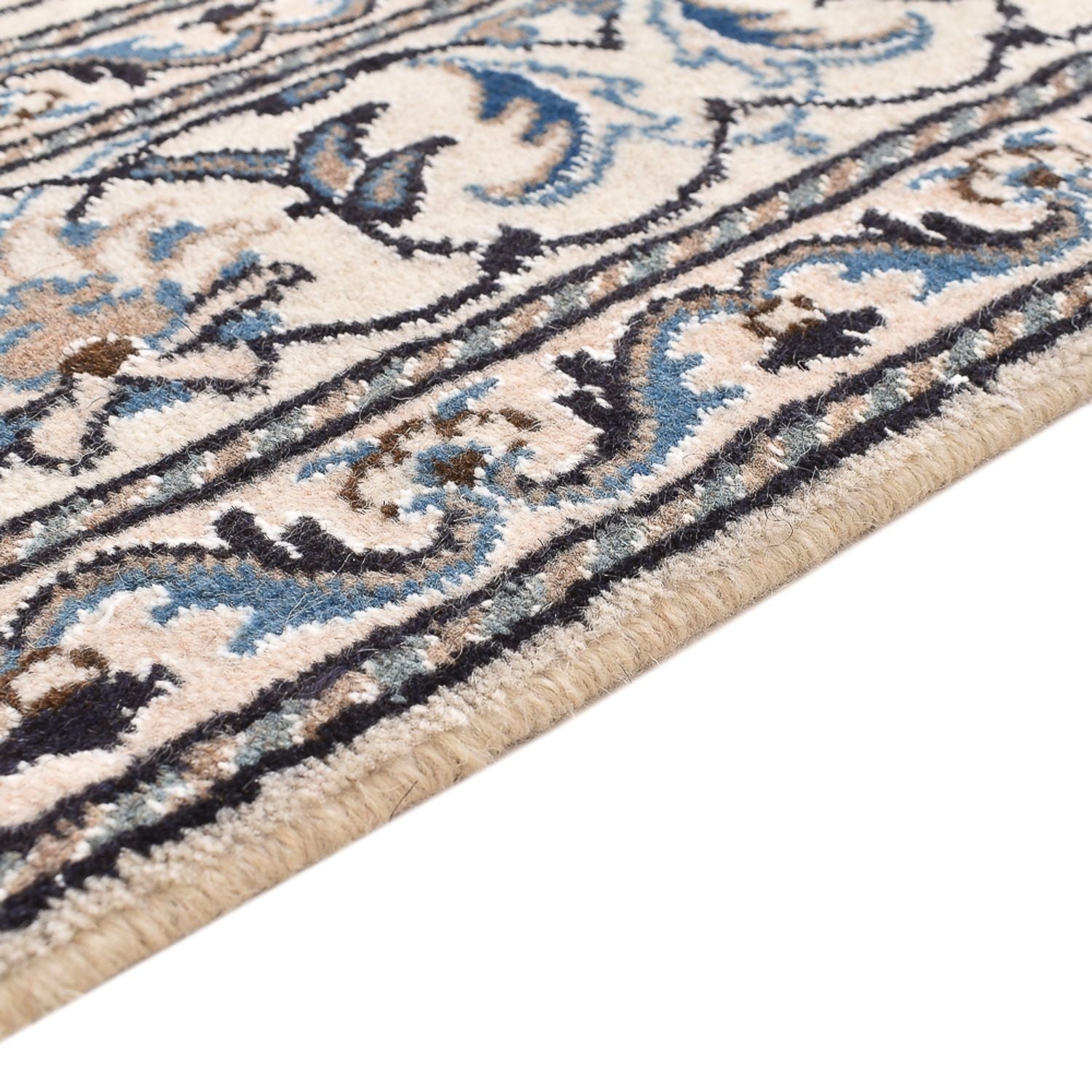 Tapis persan - Nain - 203 x 145 cm - gris clair