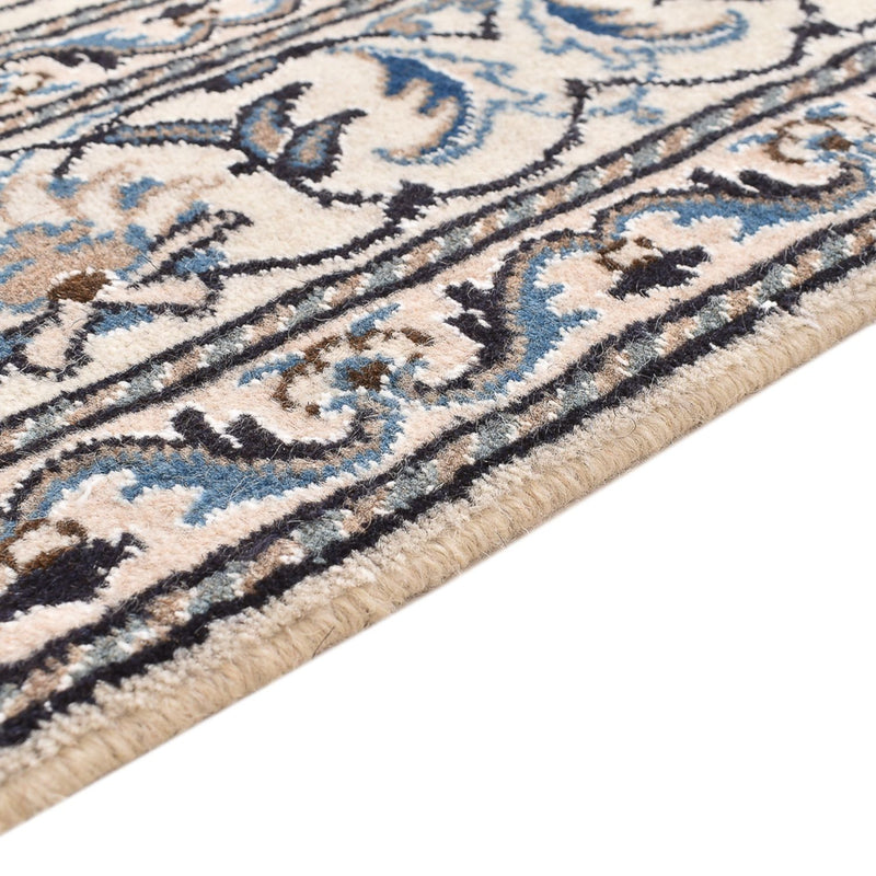 Tapis persan - Nain - 203 x 145 cm - gris clair