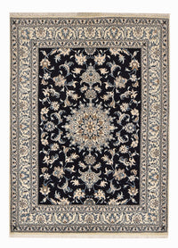Tapis persan - Nain - 200 x 149 cm - bleu foncé