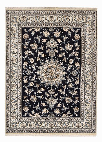 Tapis de Nain - 12La Tapis 149x200cm - Tapis persan - bleu foncé