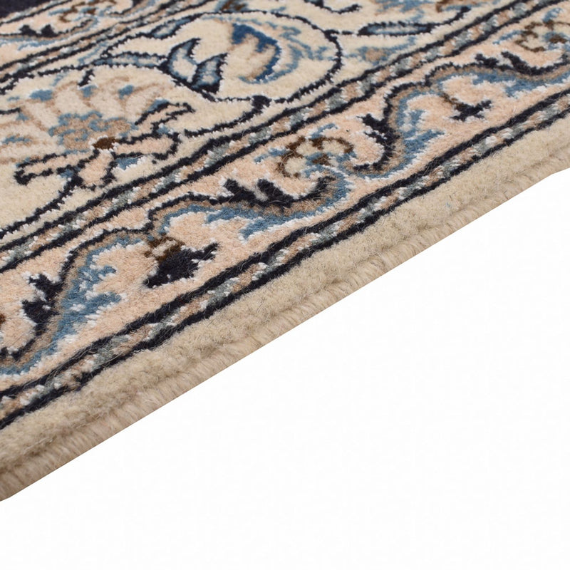 Tapis persan - Nain - 200 x 149 cm - bleu foncé