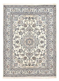 Tapis persan - Nain - 200 x 149 cm - gris clair