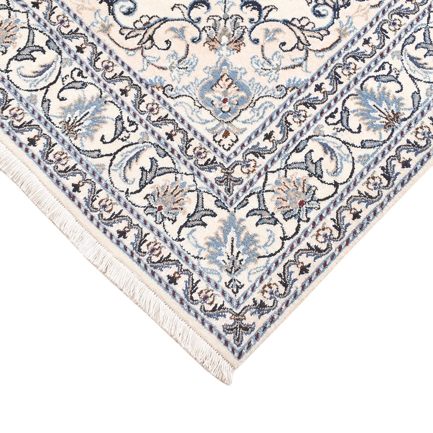 Tapis persan - Nain - 200 x 149 cm - gris clair