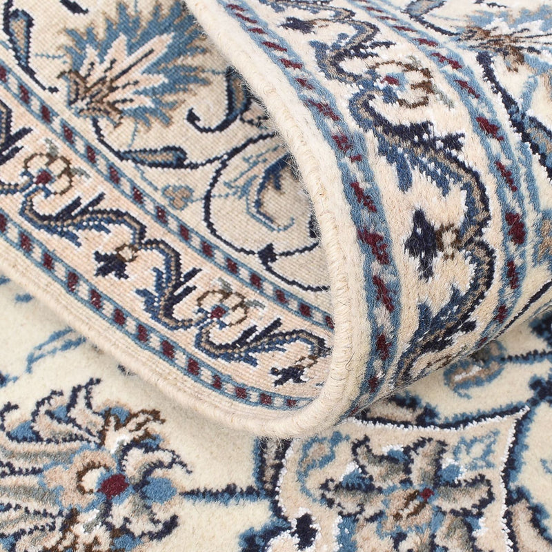 Tapis persan - Nain - 200 x 149 cm - gris clair