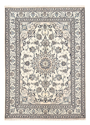 Tapis persan - Nain - 209 x 149 cm - gris clair