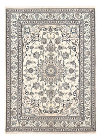 Tapis persan - Nain - 209 x 149 cm - gris clair