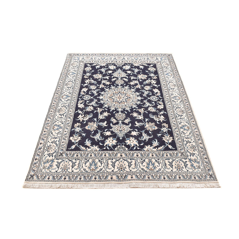 Tapis persan - Nain - 207 x 146 cm - bleu foncé