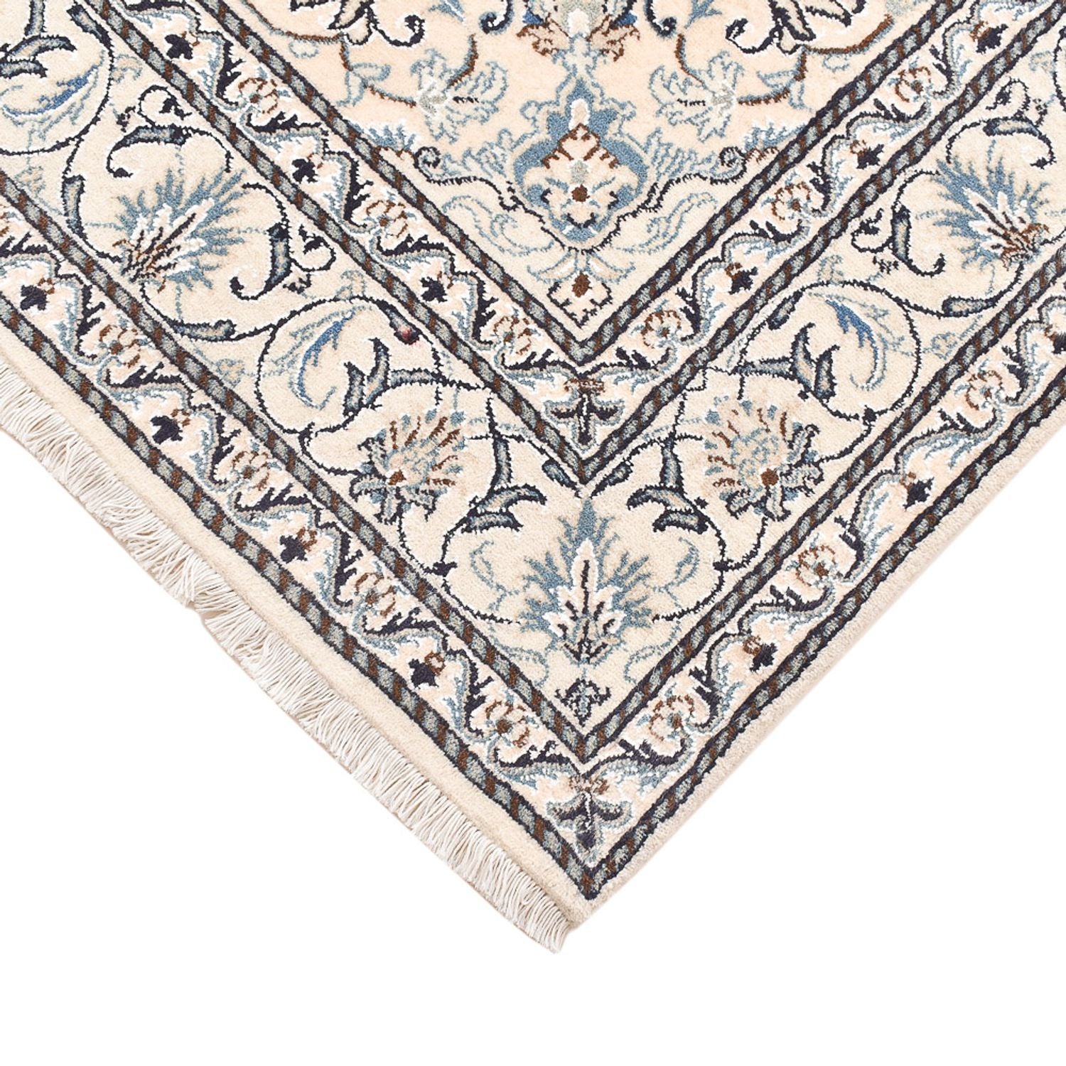 Tapis persan - Nain - 202 x 150 cm - beige clair