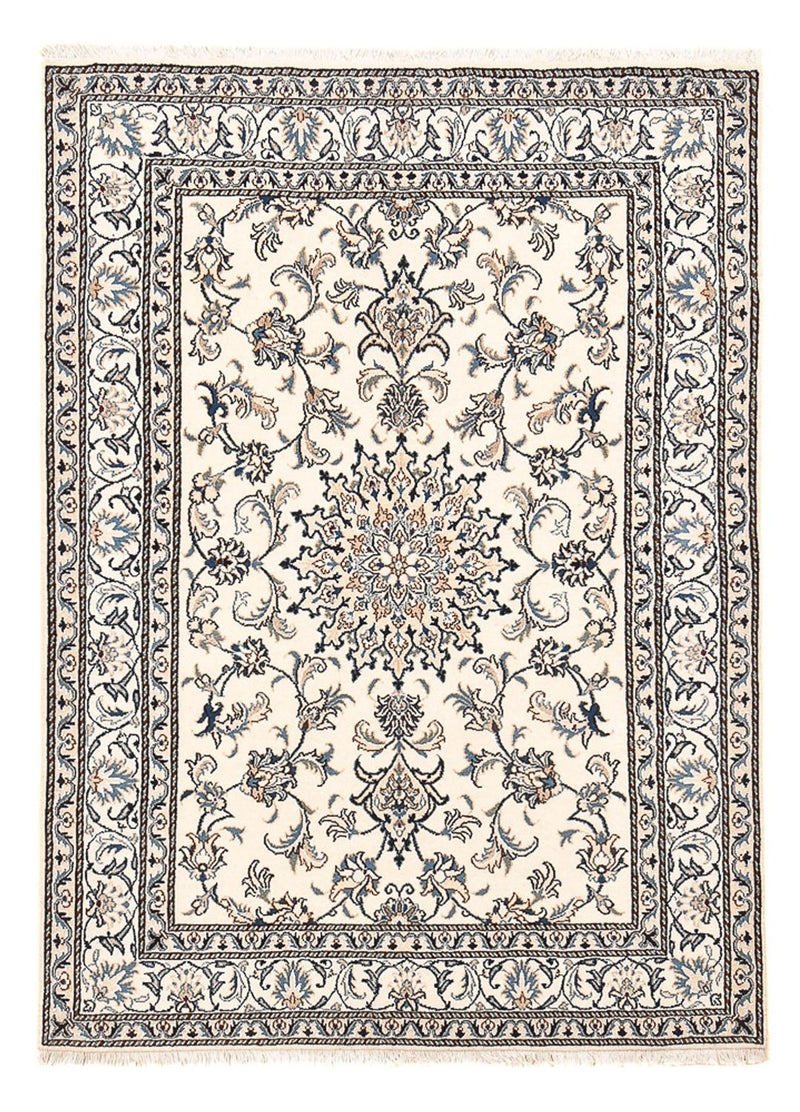 Tapis persan - Nain - 198 x 143 cm - beige clair