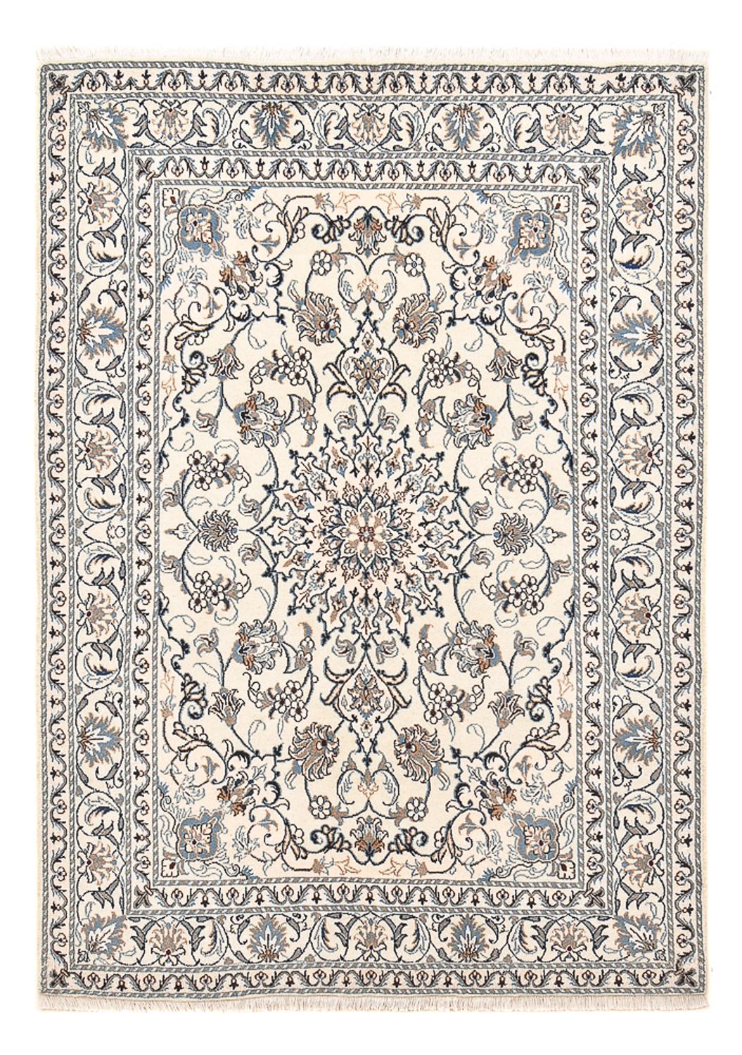 Tapis persan - Nain - 207 x 149 cm - beige clair