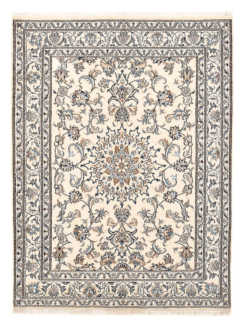 Tapis persan - Nain - 195 x 147 cm - beige clair