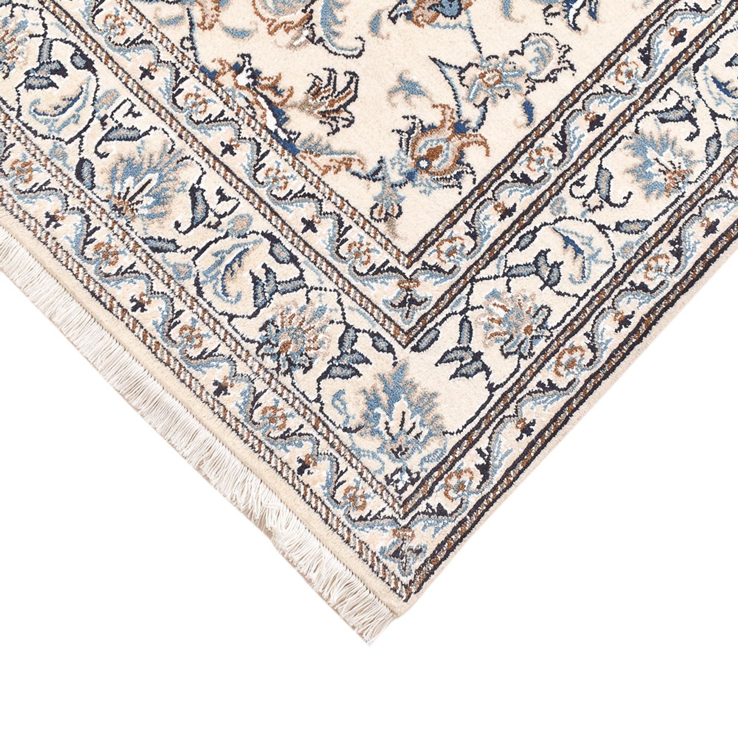 Tapis persan - Nain - 195 x 147 cm - beige clair