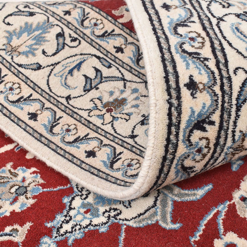 Tapis persan - Nain - 195 x 143 cm - rouge