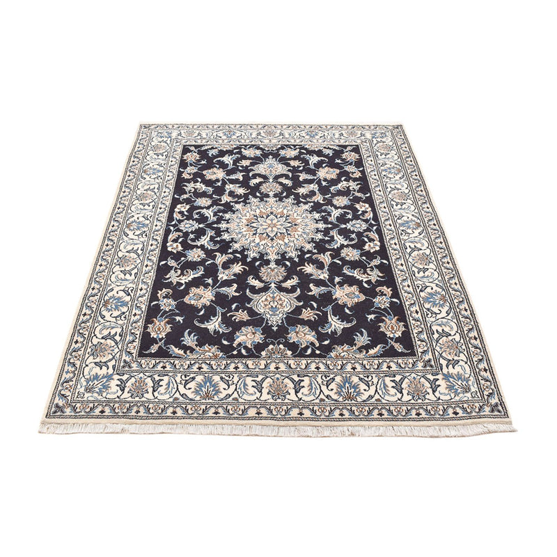 Tapis persan - Nain - 195 x 147 cm - bleu foncé