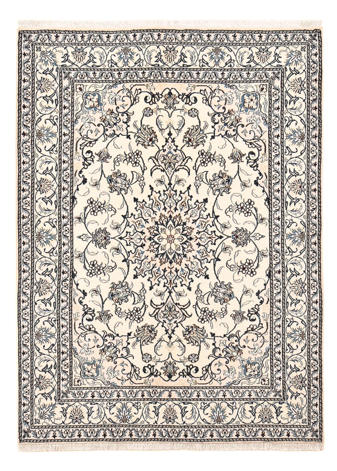 Tapis persan - Nain - 200 x 148 cm - beige clair