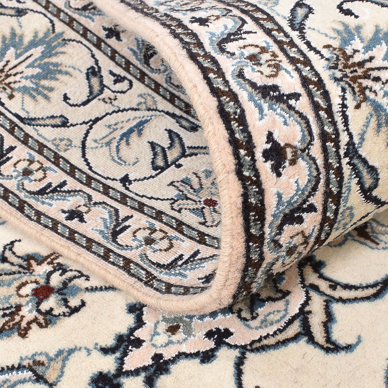 Tapis persan - Nain - 200 x 148 cm - beige clair
