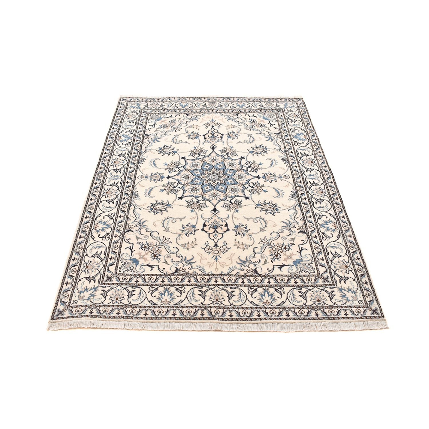 Tapis persan - Nain - 204 x 151 cm - beige clair