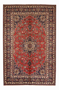 Tapis persan - Classique - 297 x 194 cm - rouge