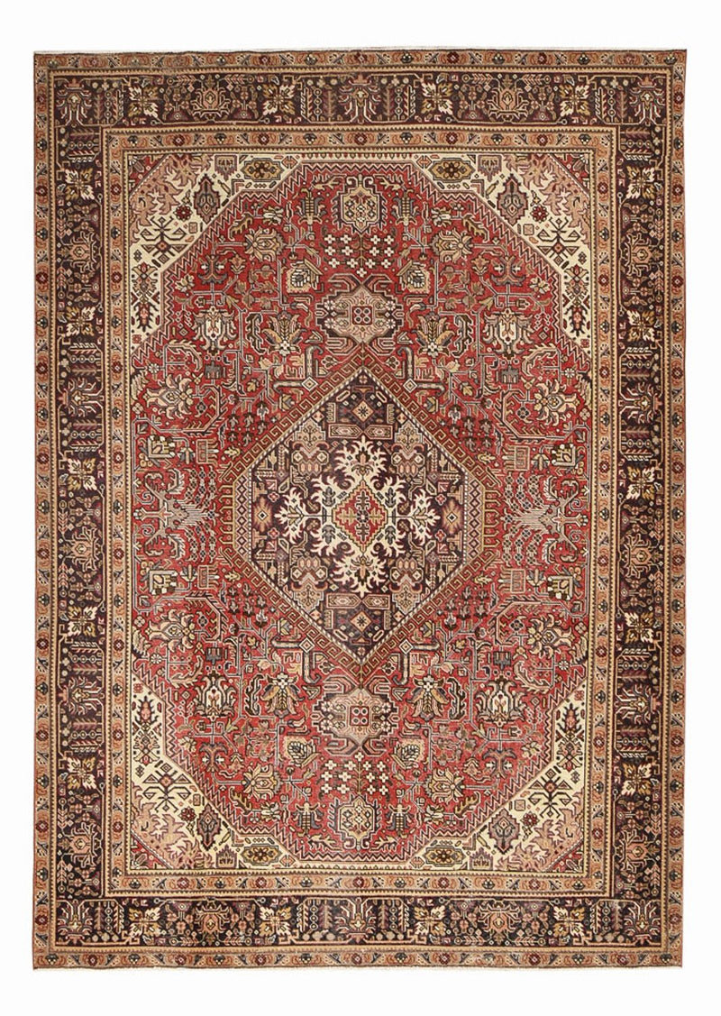 Tapis persan - Tabriz - 348 x 245 cm - rouge clair