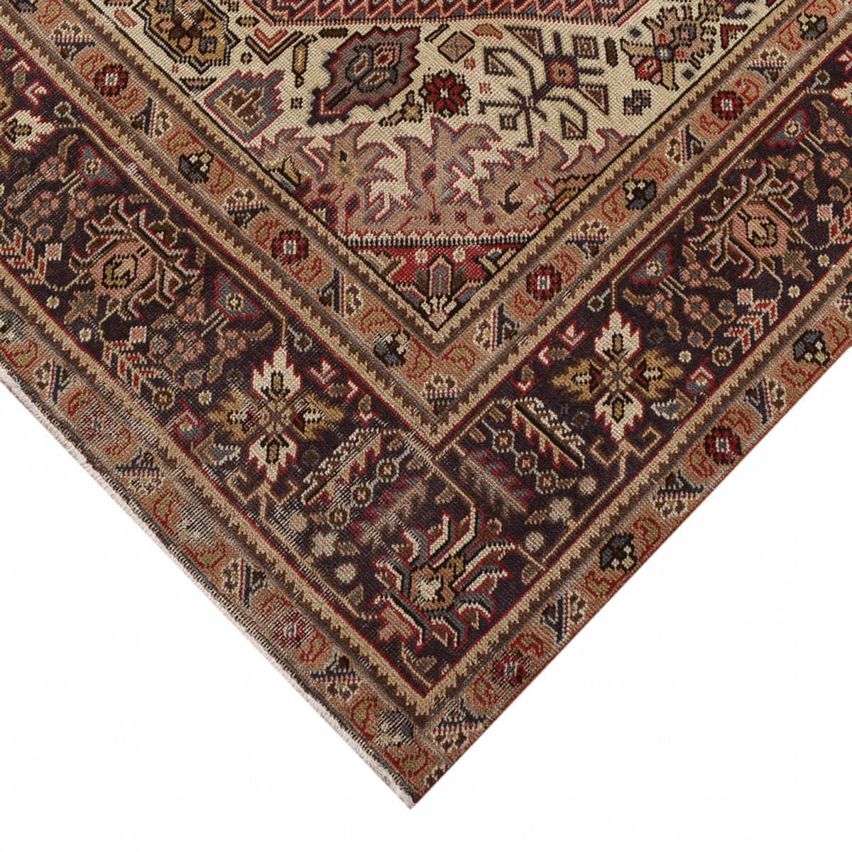 Tapis persan - Tabriz - 348 x 245 cm - rouge clair