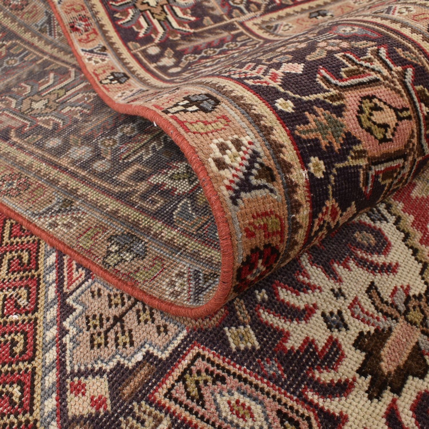 Tapis persan - Tabriz - 348 x 245 cm - rouge clair