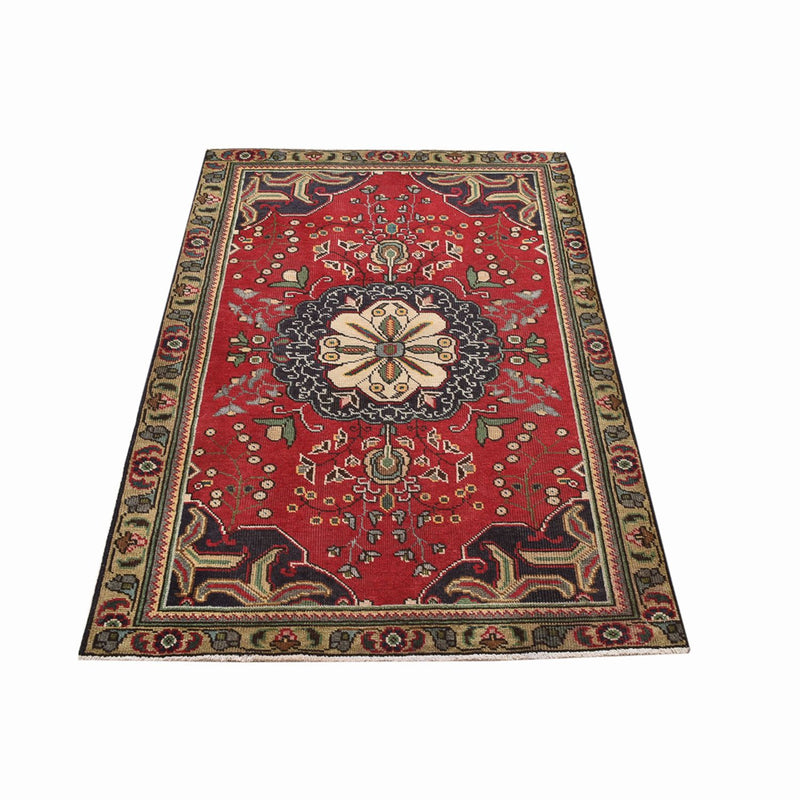 Tapis persan - Tabriz - 155 x 100 cm - rouge