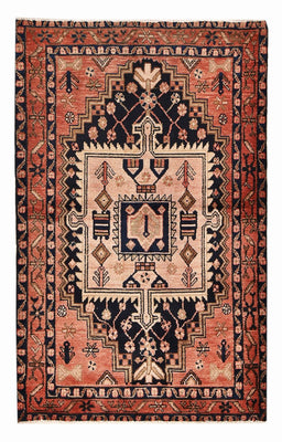 Tapis persan - Nomadic - 164 x 103 cm - rouge clair