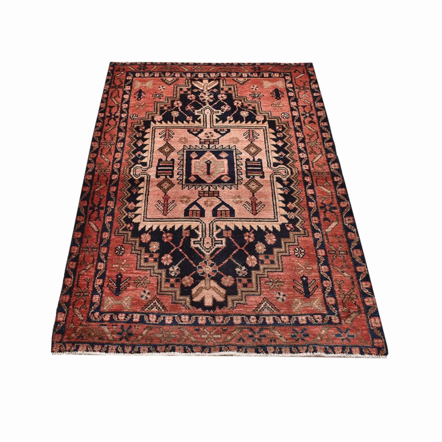 Tapis persan - Nomadic - 164 x 103 cm - rouge clair