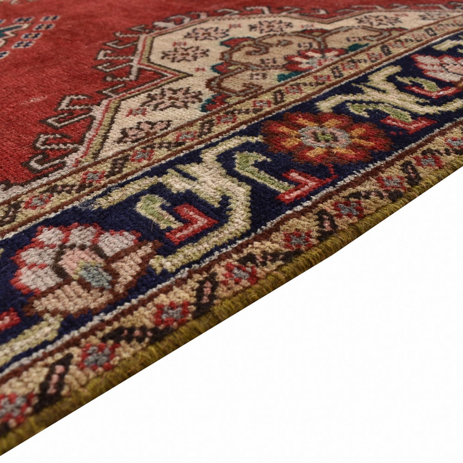 Tapis de couloir Tapis persan - Tabriz - 340 x 96 cm - rouge