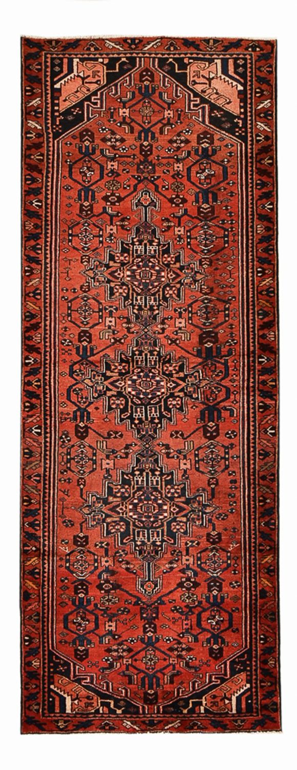 Tapis de couloir Tapis persan - Bidjar - 288 x 104 cm - rouge
