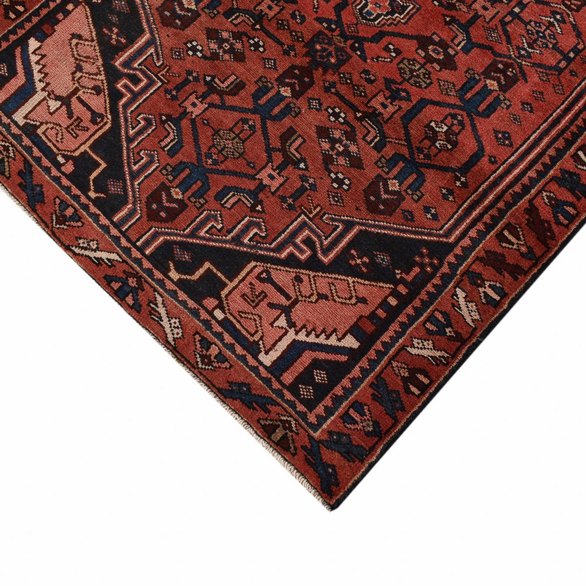 Tapis de couloir Tapis persan - Bidjar - 288 x 104 cm - rouge