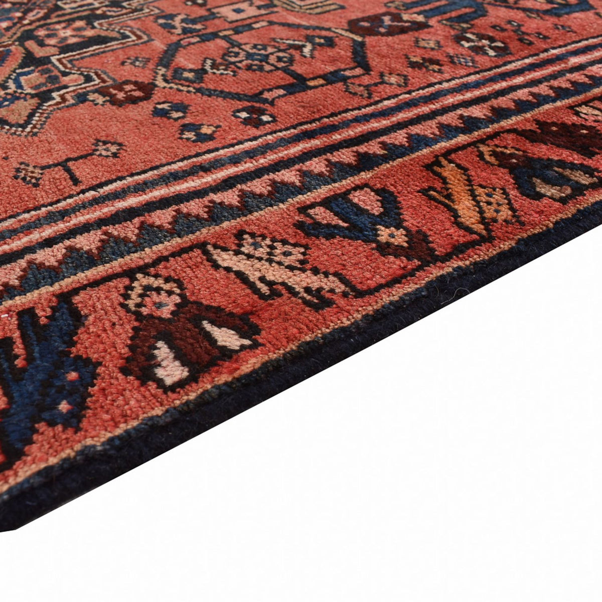 Tapis de couloir Tapis persan - Bidjar - 288 x 104 cm - rouge